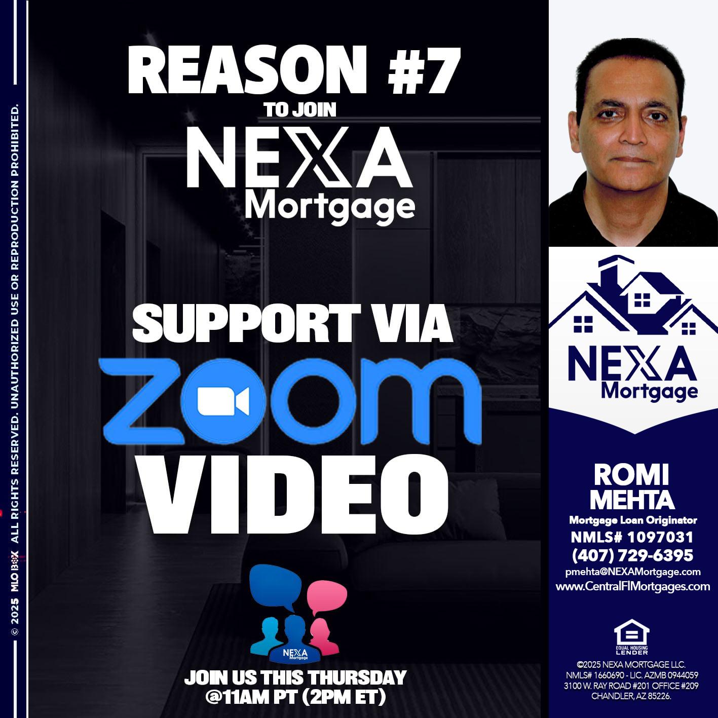 REASON 7 - Romi Mehta -Mortgage Loan Originator