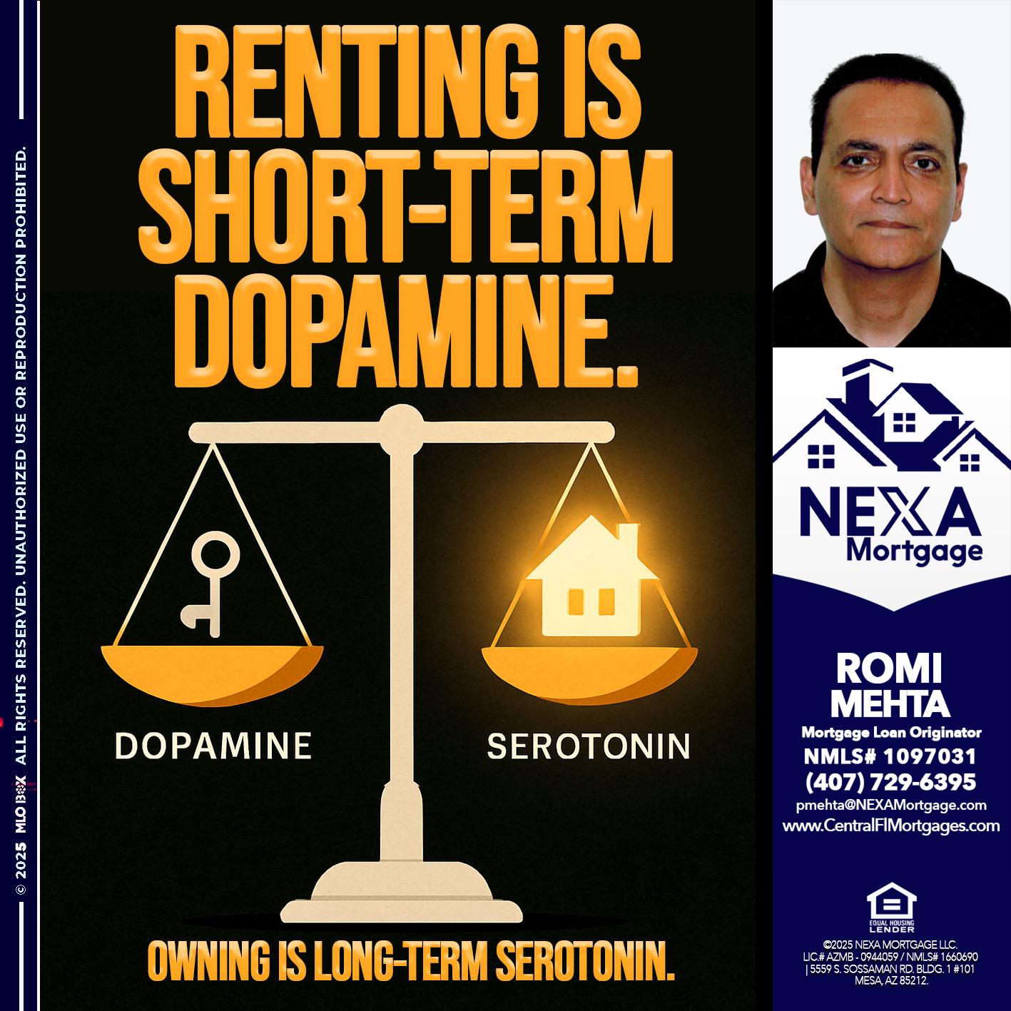RENTING IS SHORT TERM - Romi Mehta -Mortgage Loan Originator
