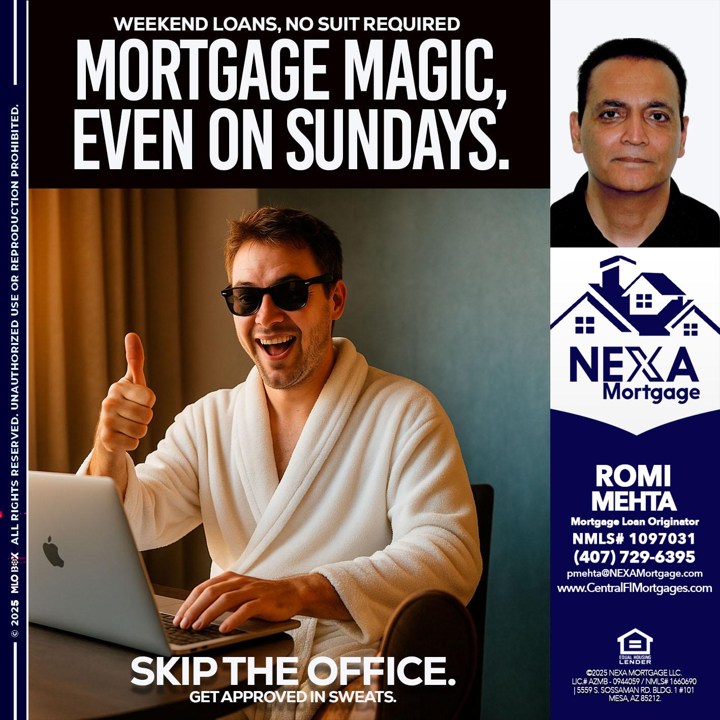 MORTGAGE MAGICS - Romi Mehta -Mortgage Loan Originator