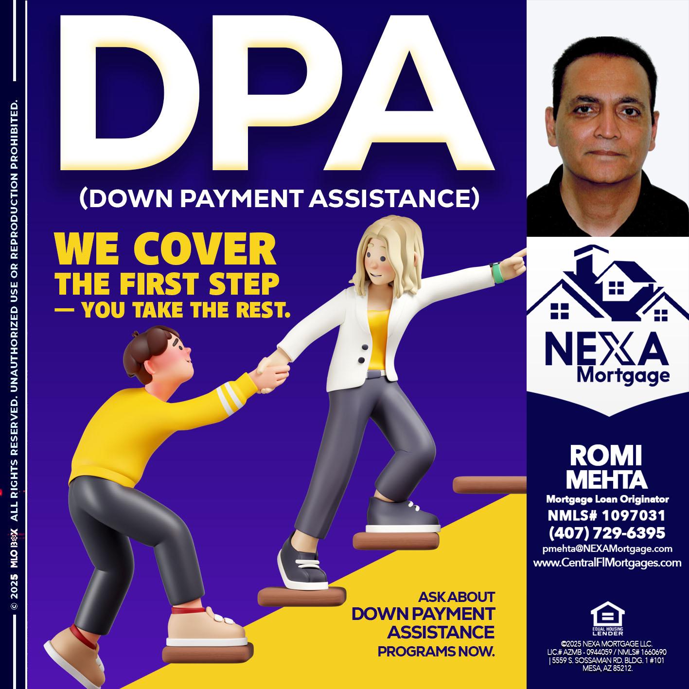 DPA LOANS - Romi Mehta -Mortgage Loan Originator