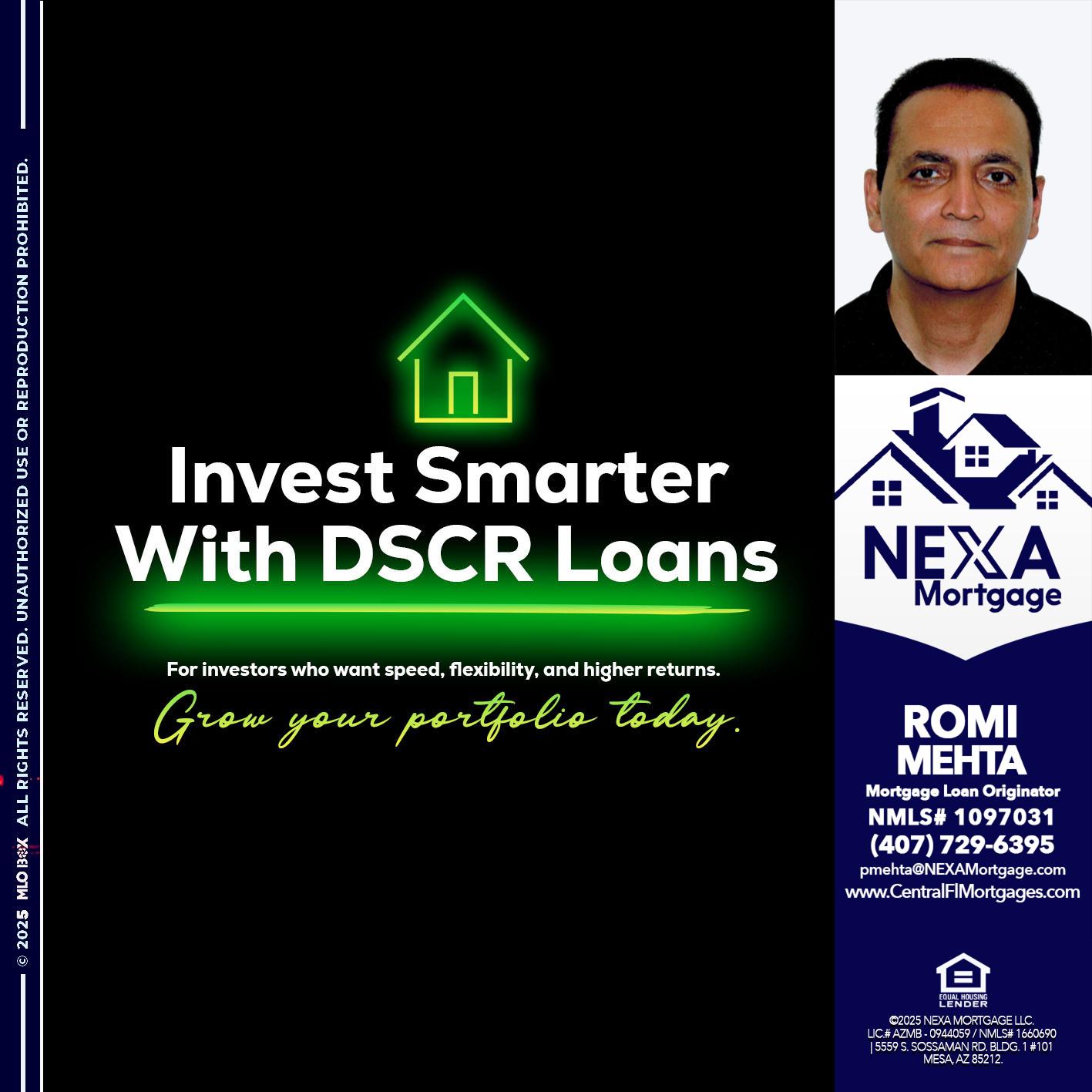 invest smarter - Romi Mehta -Mortgage Loan Originator