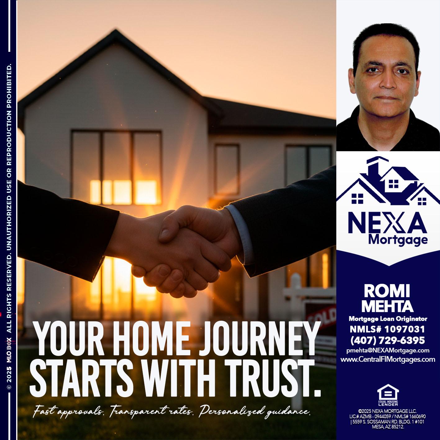 your home - Romi Mehta -Mortgage Loan Originator