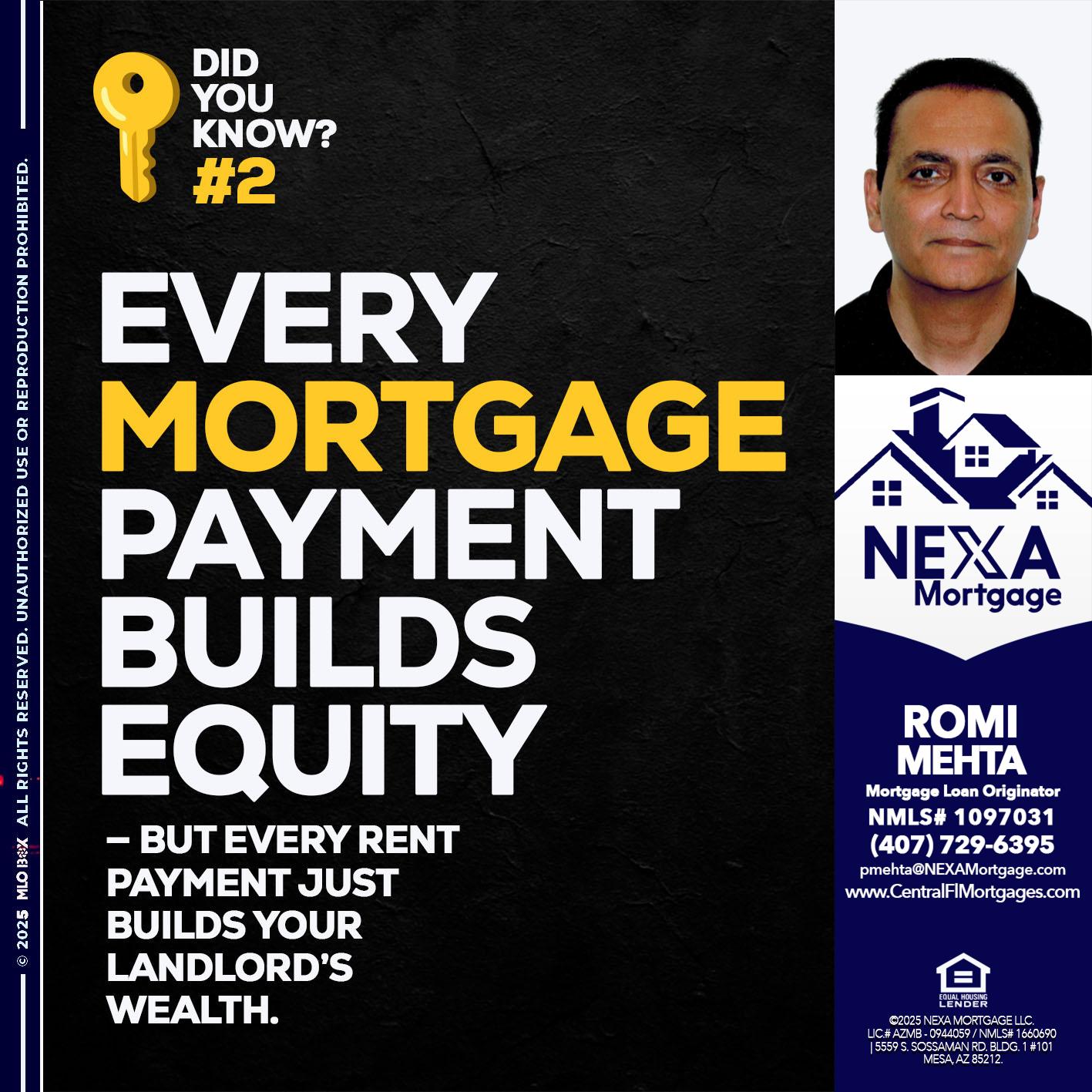 DID YOU KNOW? - Romi Mehta -Mortgage Loan Originator