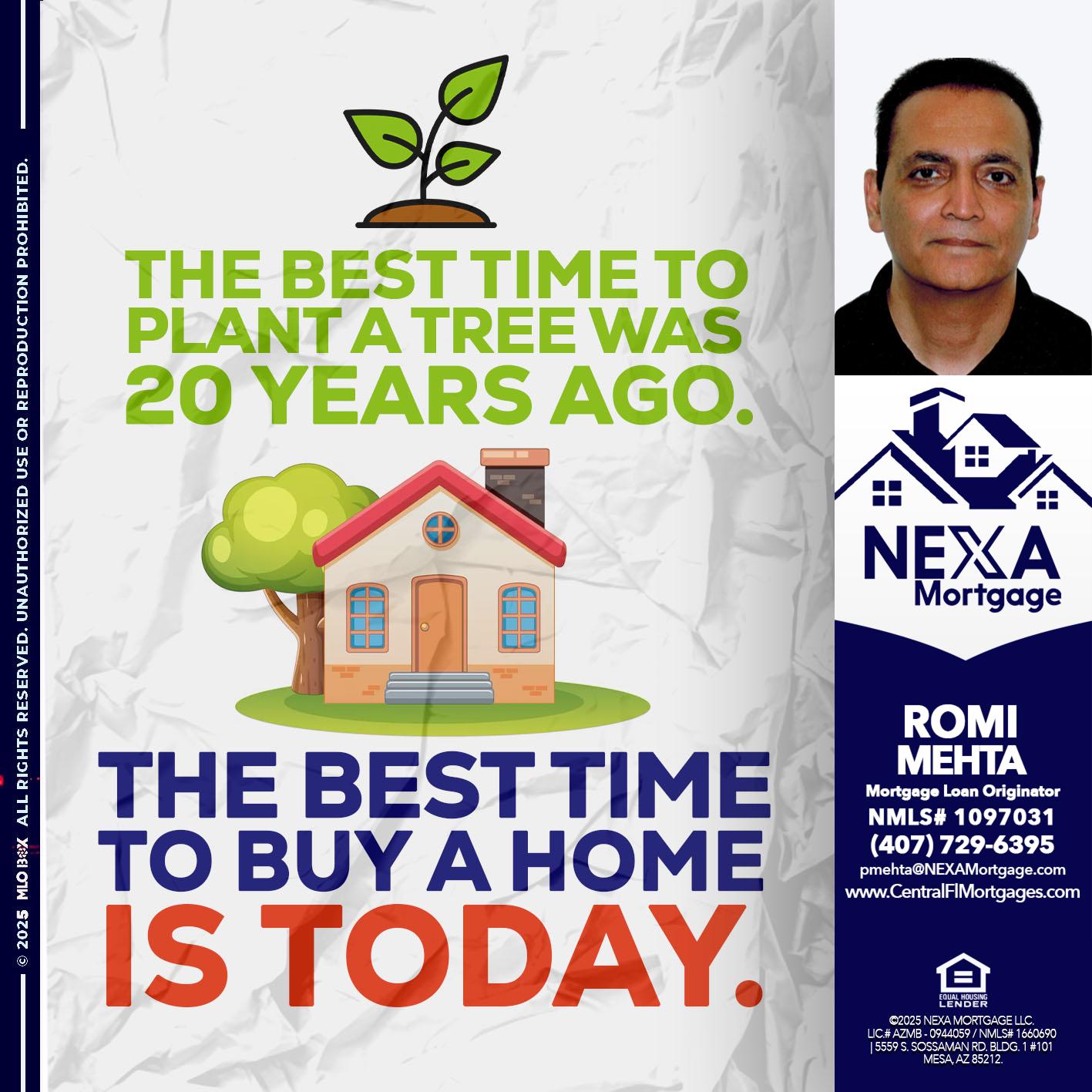 BEST TIME TO - Romi Mehta -Mortgage Loan Originator