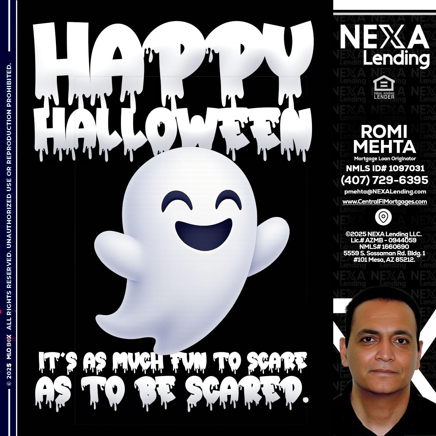 HAPPY HALLOWEEN - Romi Mehta -Mortgage Loan Originator