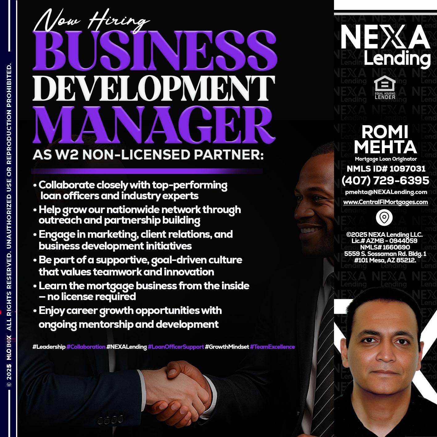 NOW HIRING - Romi Mehta -Mortgage Loan Originator