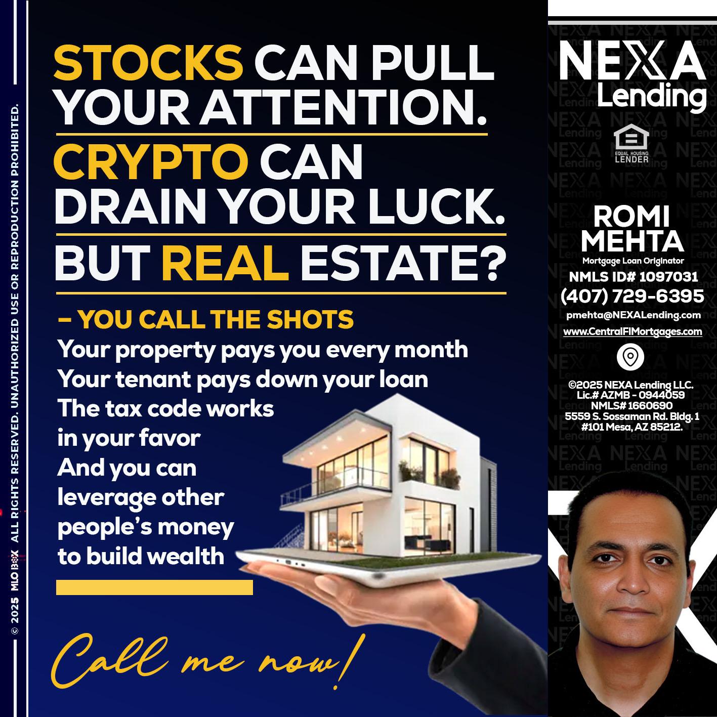 STOCK YOUR - Romi Mehta -Mortgage Loan Originator