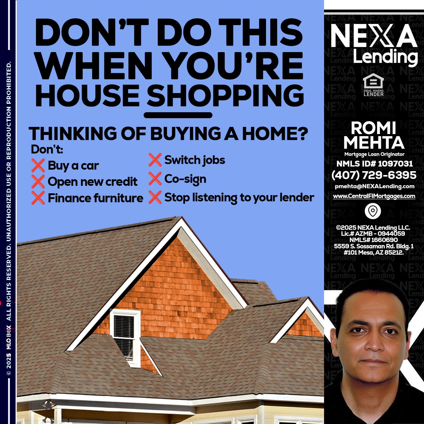 DONT DO THIS - Romi Mehta -Mortgage Loan Originator