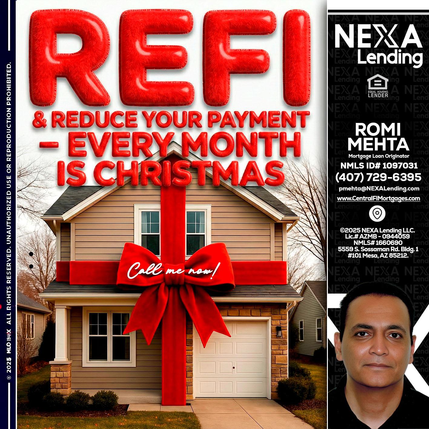 REFI - Romi Mehta -Mortgage Loan Originator