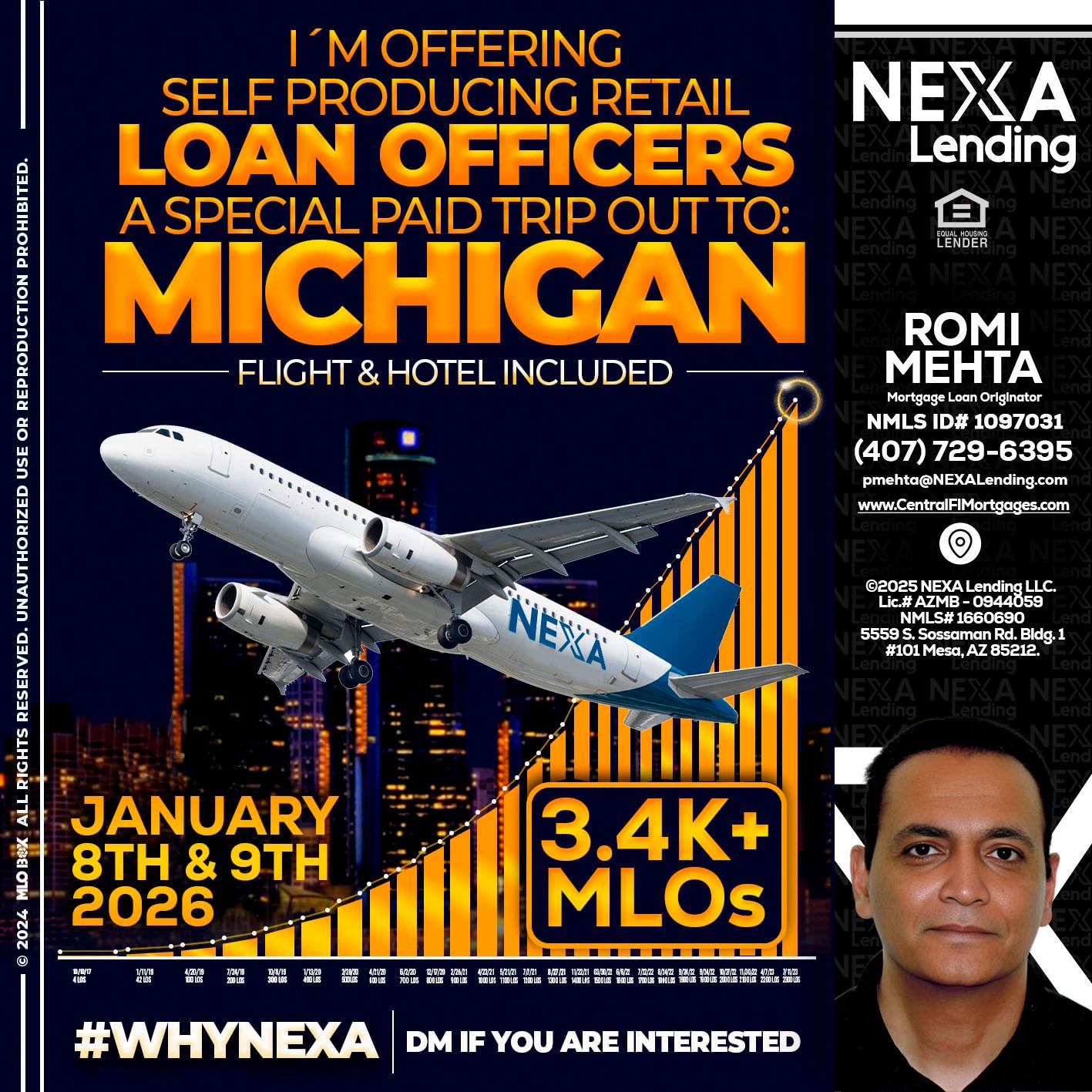 MICHIGAN TRIP - Romi Mehta -Mortgage Loan Originator