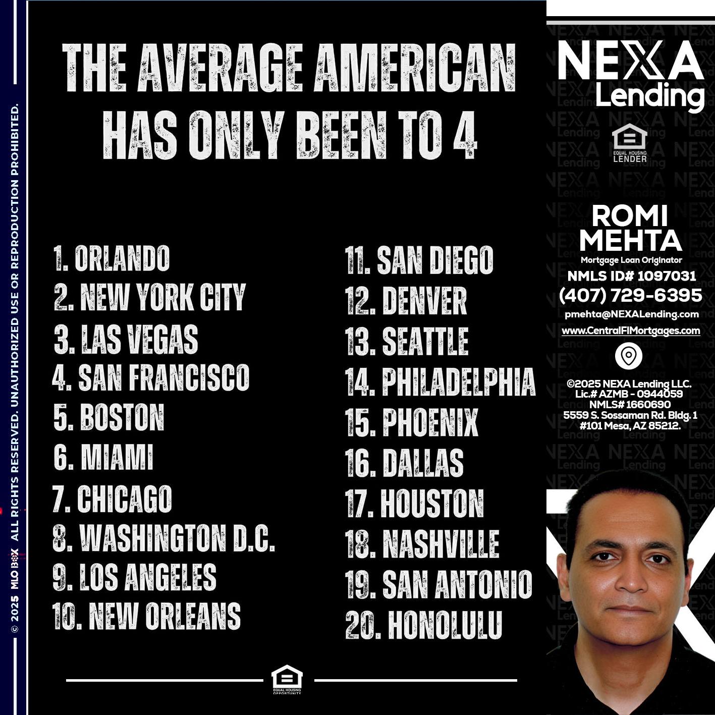 THE AVERAGE AMERICAN - Romi Mehta -Mortgage Loan Originator