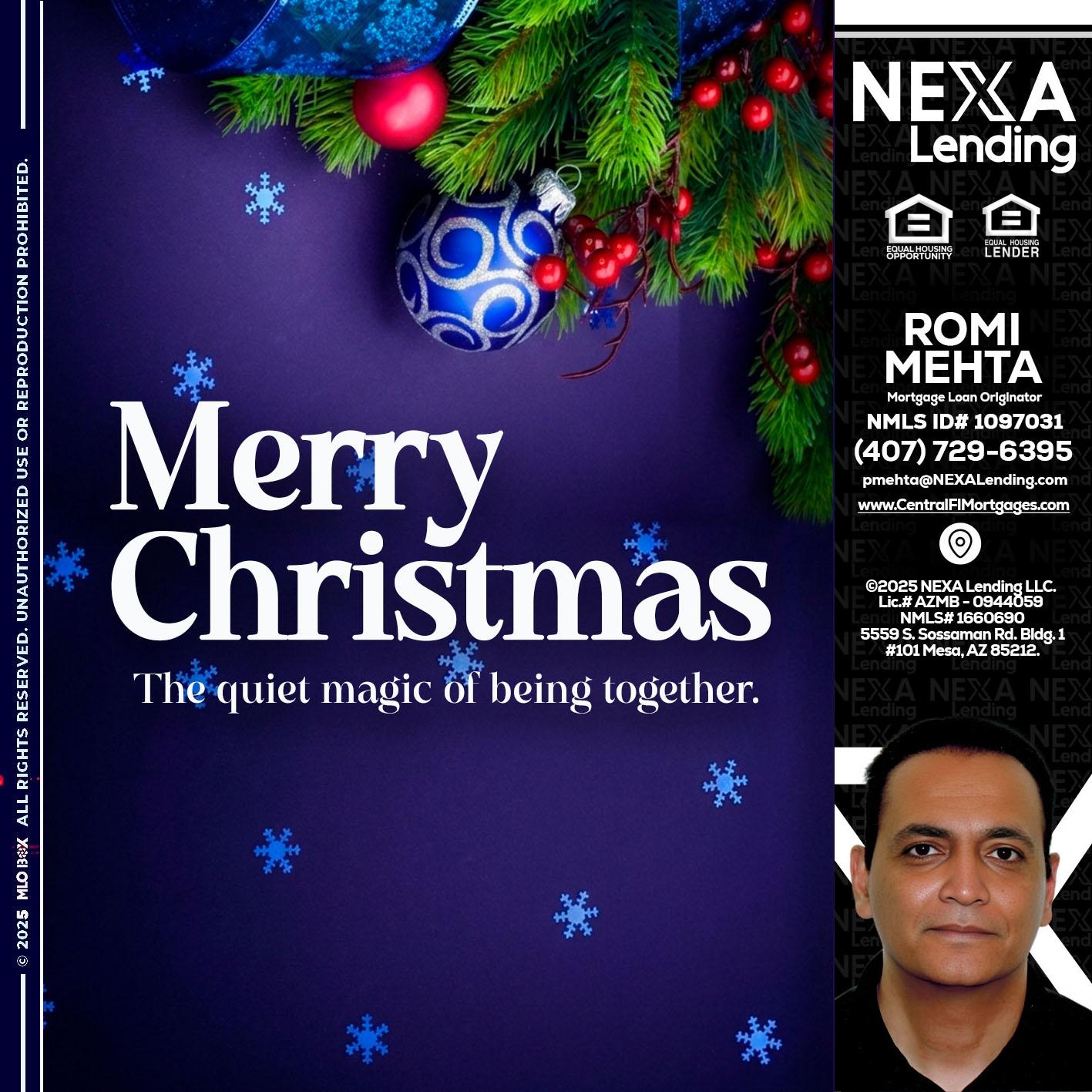 merry christmas - Romi Mehta -Mortgage Loan Originator