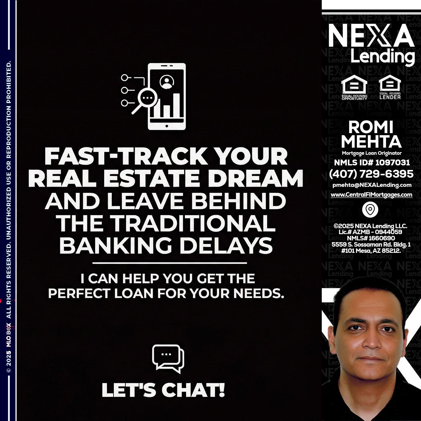 FAST TRACK - Romi Mehta -Mortgage Loan Originator