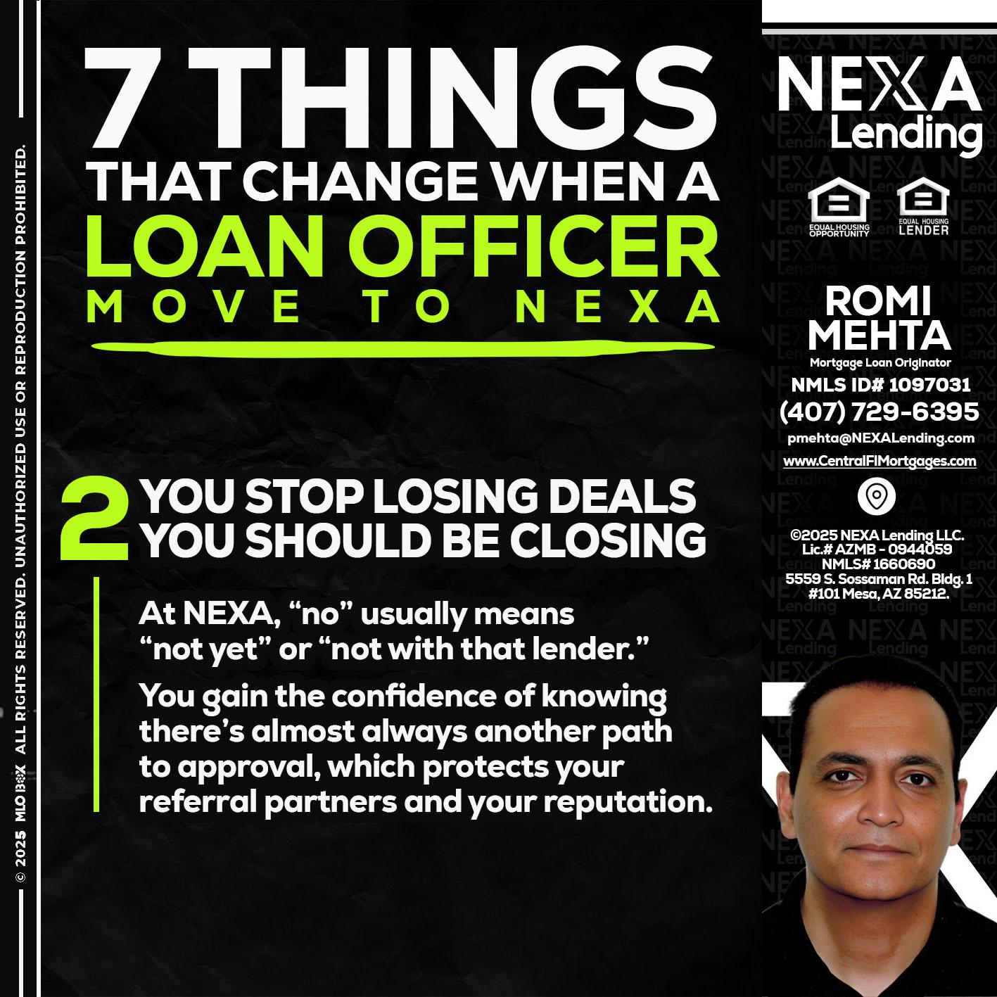 7 THINGS (2) - Romi Mehta -Mortgage Loan Originator