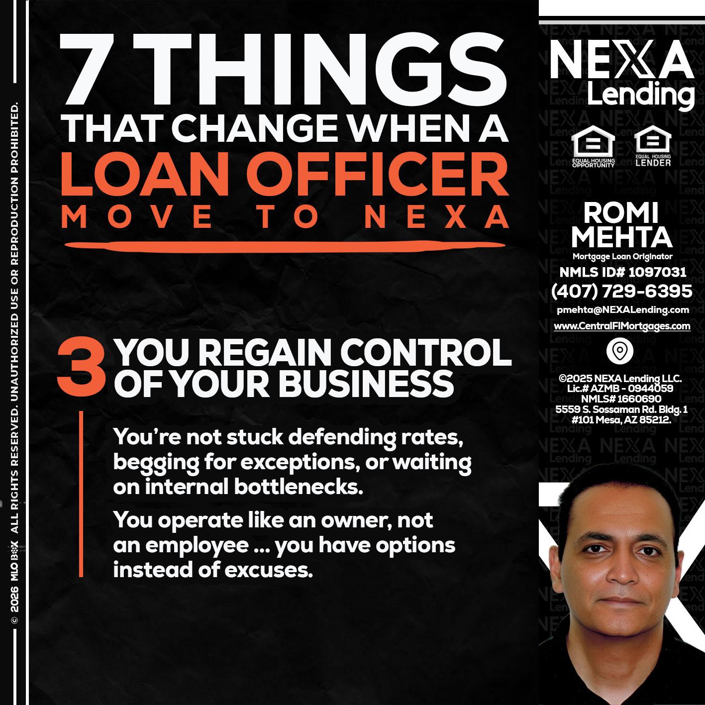 7 things (3) - Romi Mehta -Mortgage Loan Originator