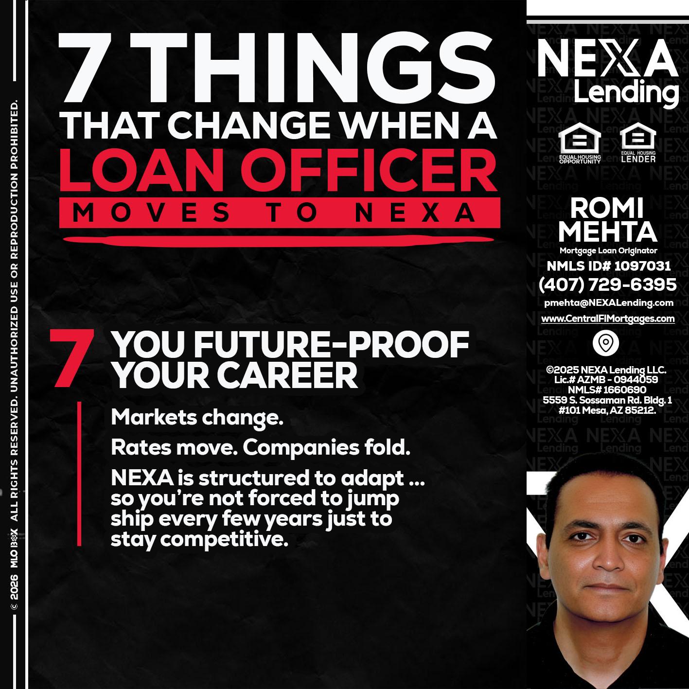 7 THINGS (7) - Romi Mehta -Mortgage Loan Originator