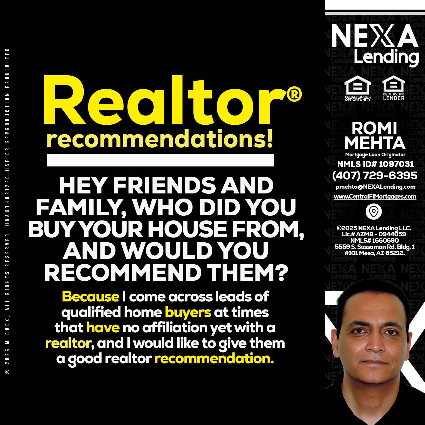 REALTOR - Romi Mehta -Mortgage Loan Originator