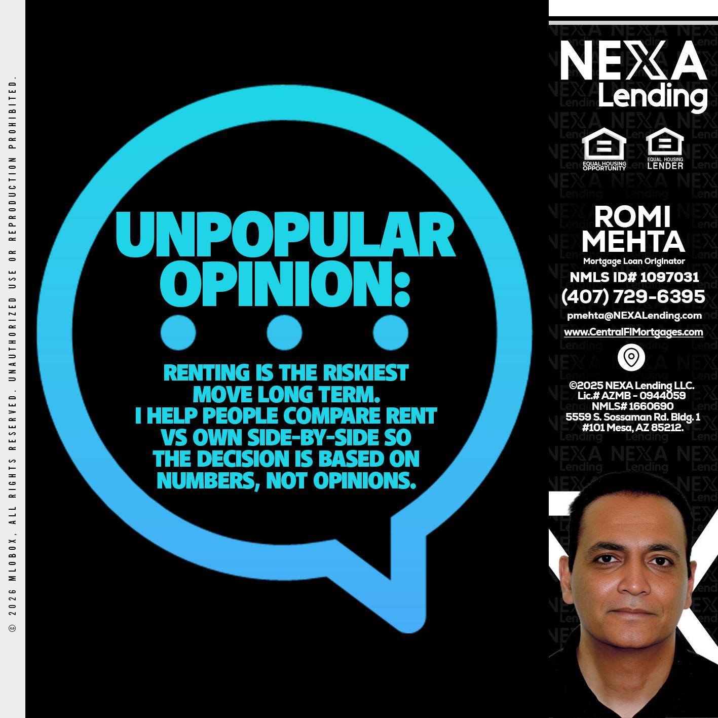 unpopular opinion - Romi Mehta -Mortgage Loan Originator