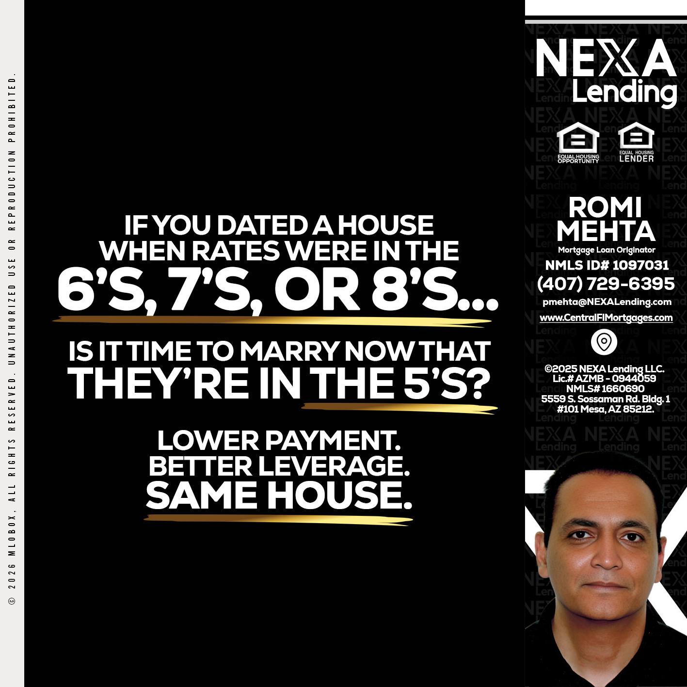 if you dated a house - Romi Mehta -Mortgage Loan Originator