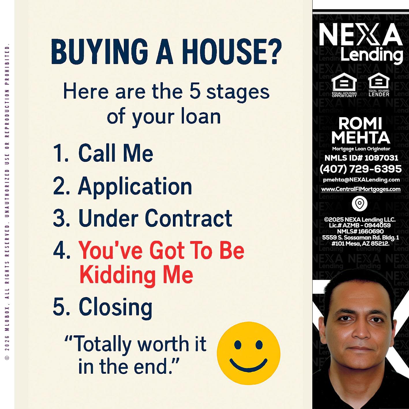 BUYING A HOUSE - Romi Mehta -Mortgage Loan Originator