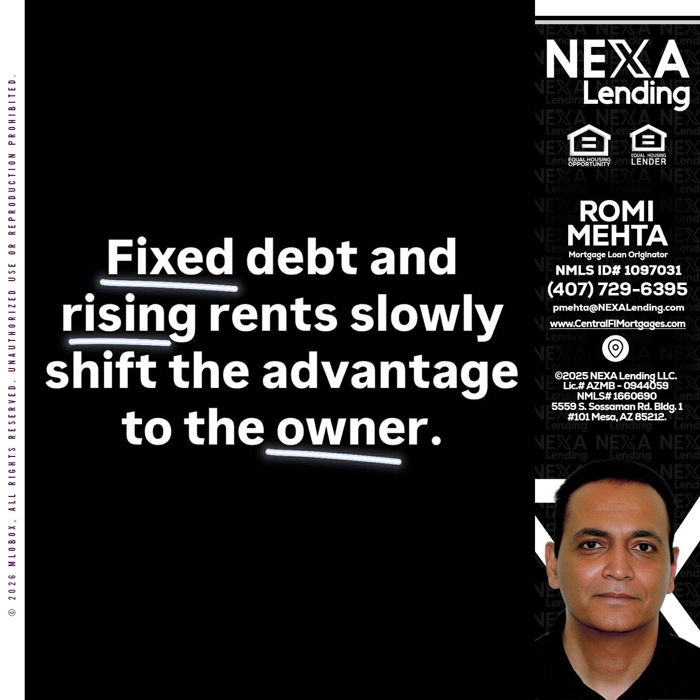 FIXED DEBT - Romi Mehta -Mortgage Loan Originator