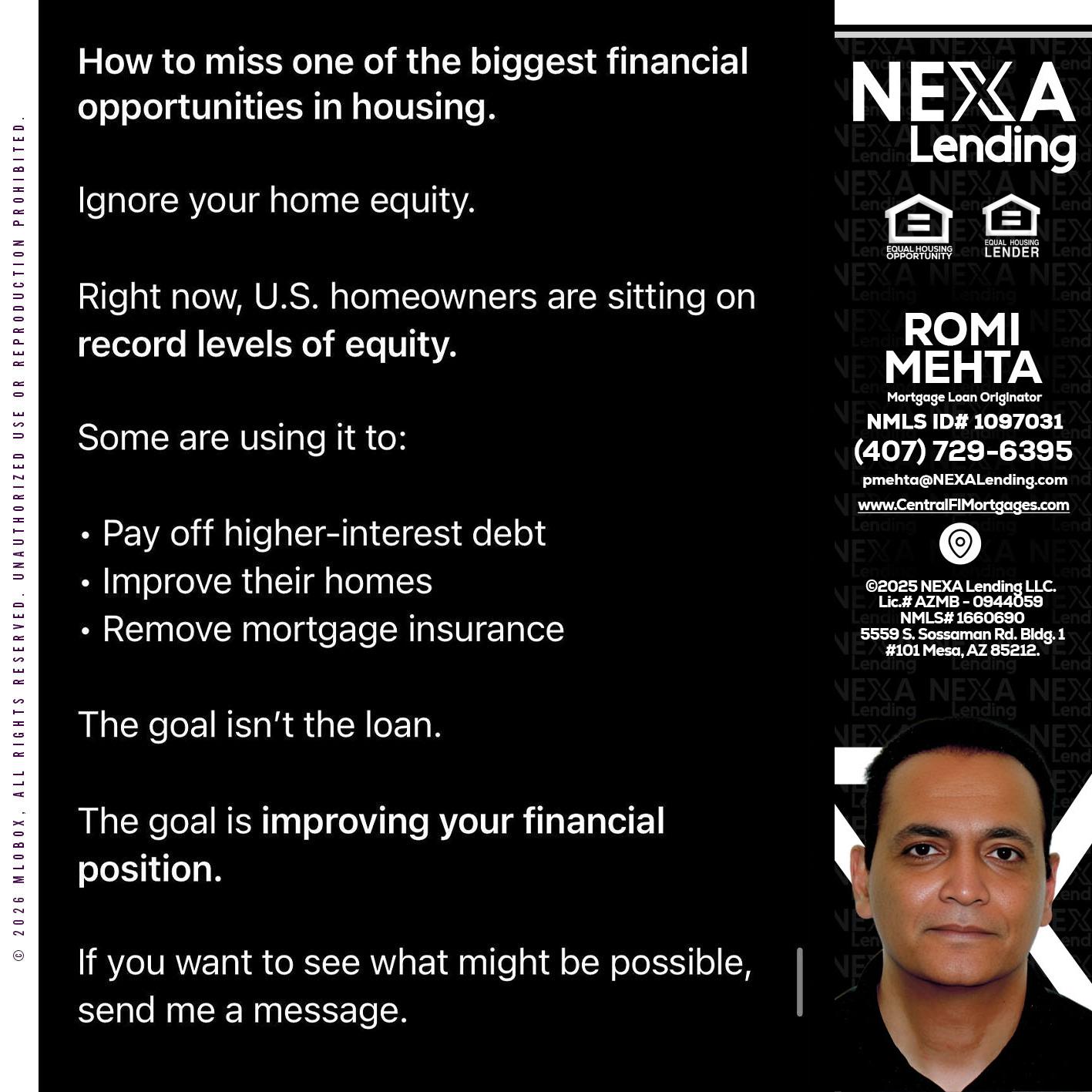 how to miss - Romi Mehta -Mortgage Loan Originator