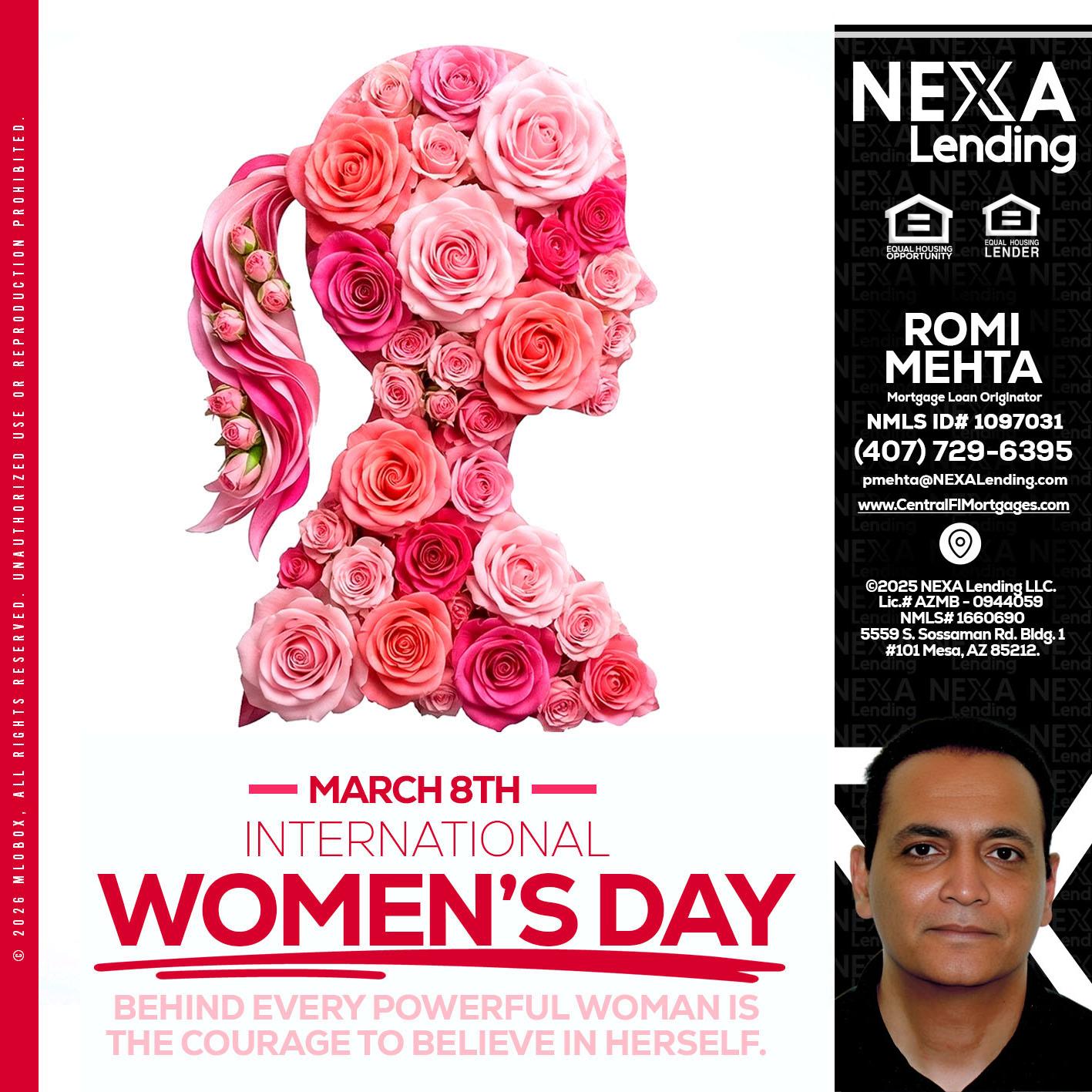 MARCH 8TH - Romi Mehta -Mortgage Loan Originator