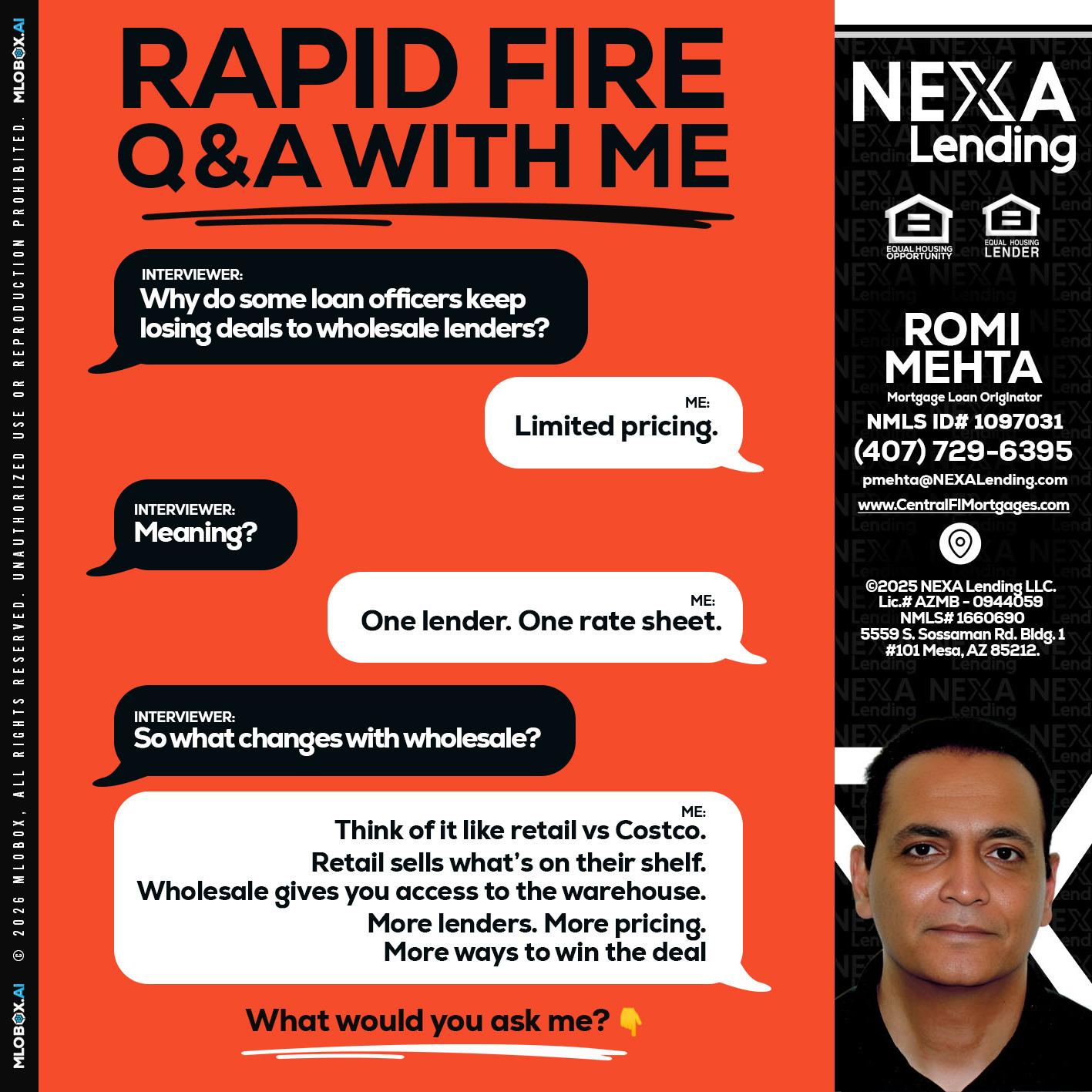 Q&A - Romi Mehta -Mortgage Loan Originator