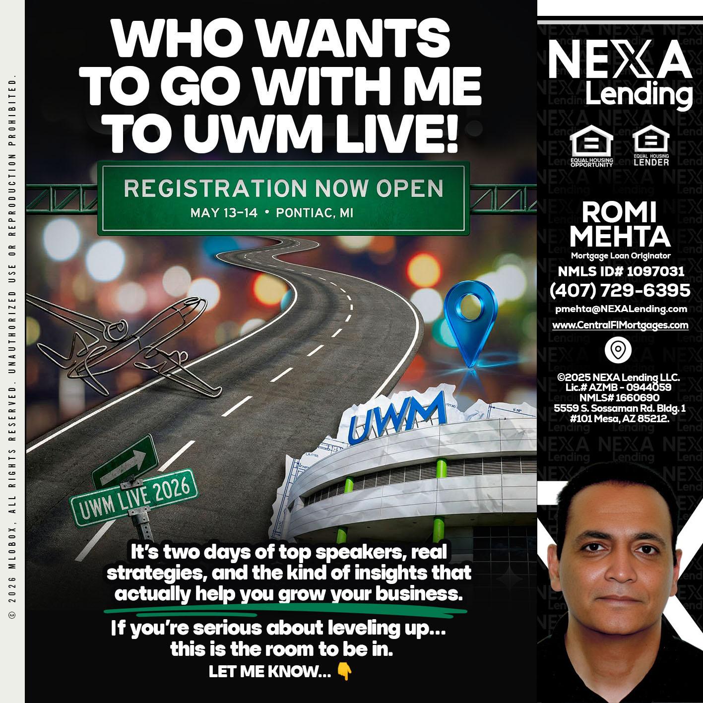 WHO WANTS - Romi Mehta -Mortgage Loan Originator