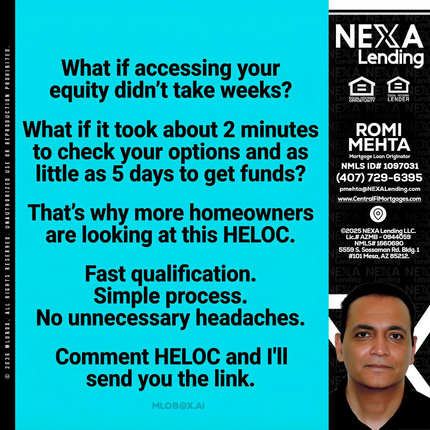 what if - Romi Mehta -Mortgage Loan Originator