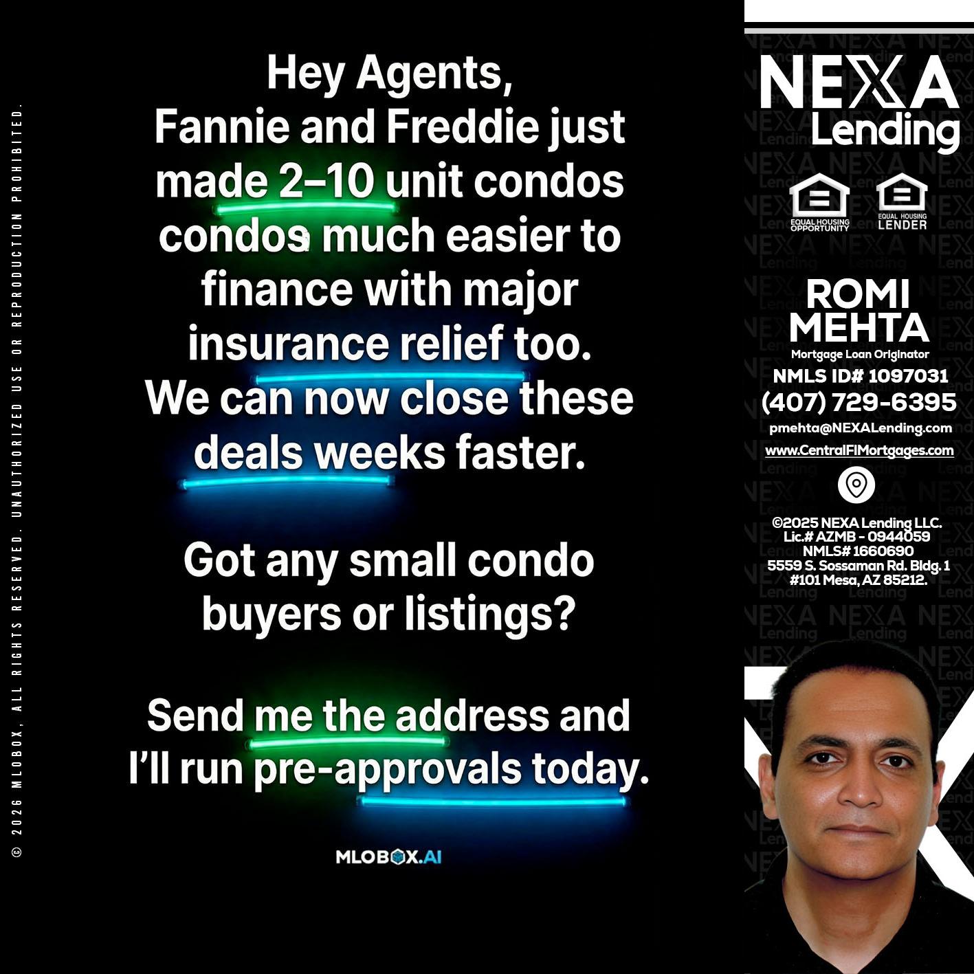 HEY AGENTS - Romi Mehta -Mortgage Loan Originator