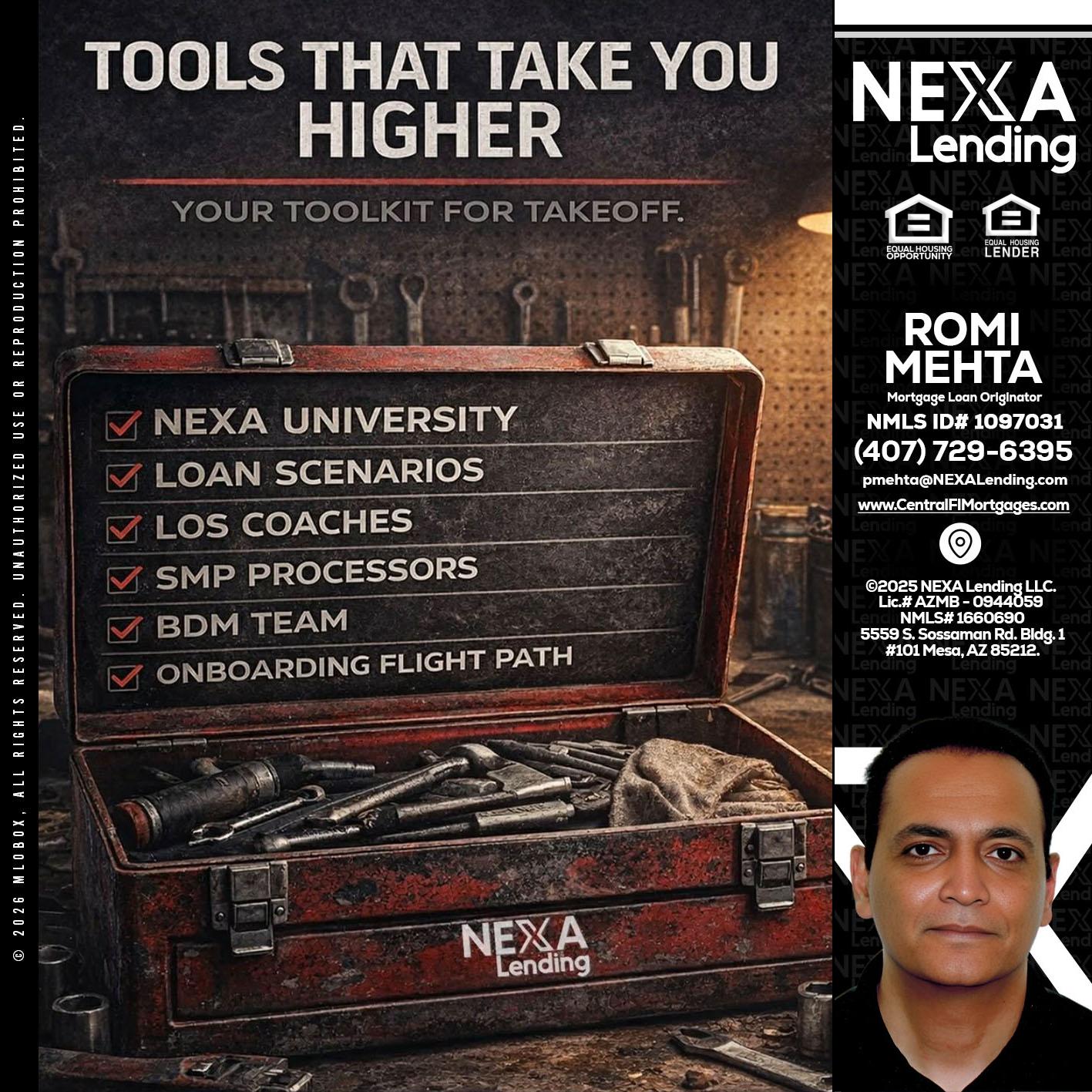 TOOLS THAT - Romi Mehta -Mortgage Loan Originator