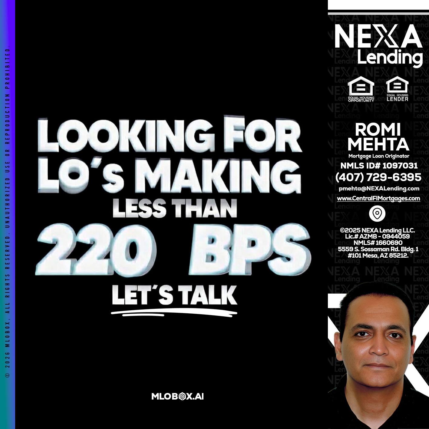 LOOKING FOR - Romi Mehta -Mortgage Loan Originator