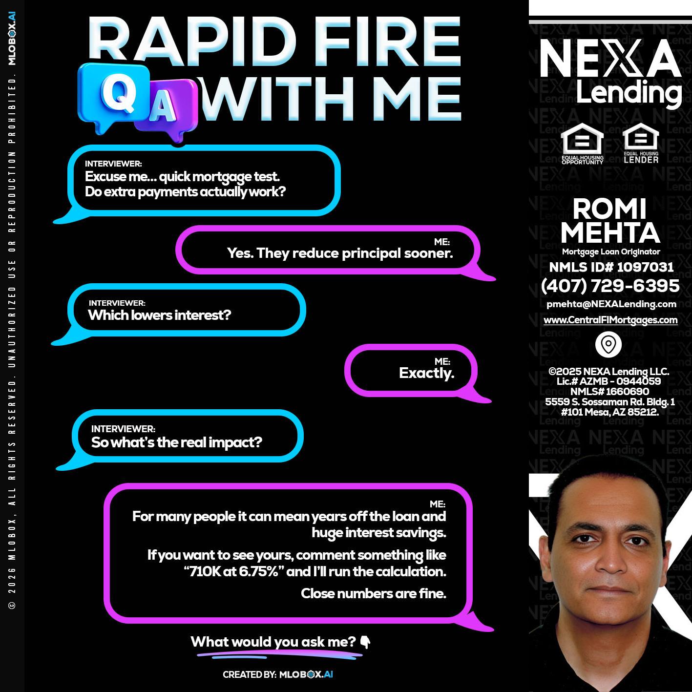 RAPID QA - Romi Mehta -Mortgage Loan Originator