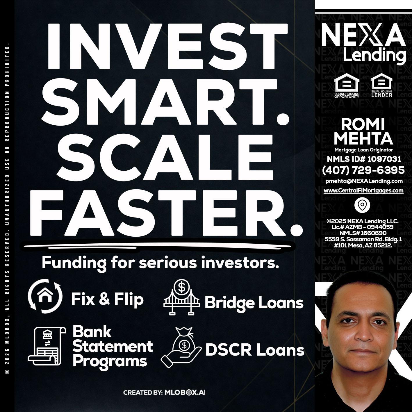 INVEST SMART - Romi Mehta -Mortgage Loan Originator
