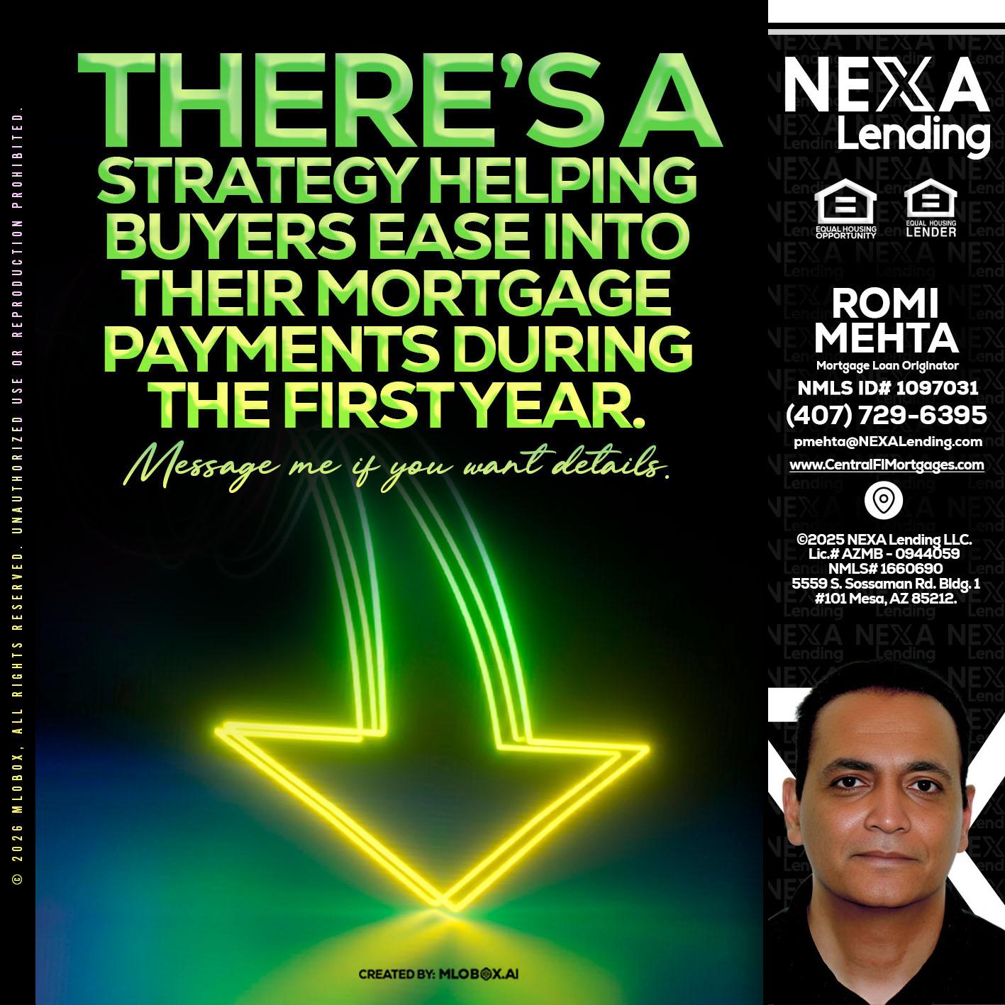 THERES A STATEGY - Romi Mehta -Mortgage Loan Originator