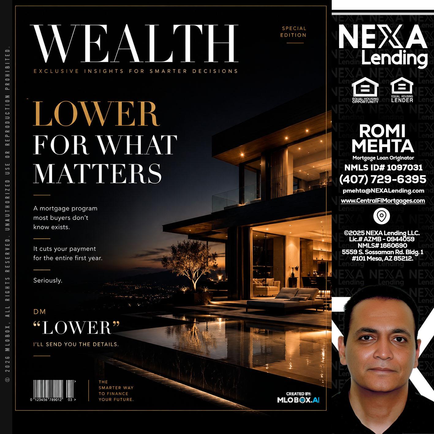 WEALTH - Romi Mehta -Mortgage Loan Originator