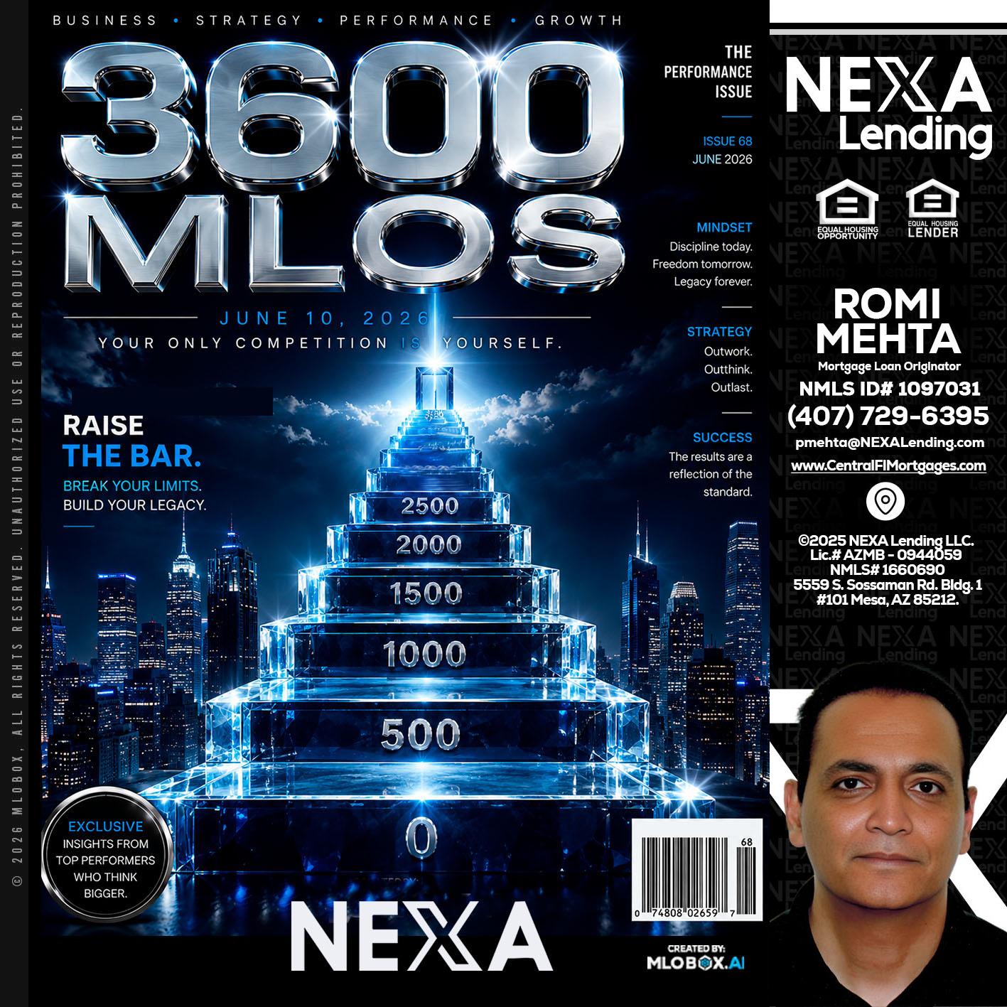 3600 MLOs - Romi Mehta -Mortgage Loan Originator