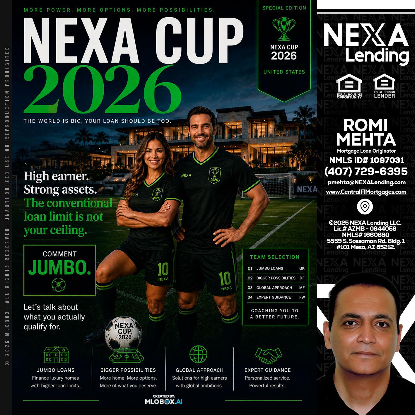 NEXA CUP 2026 - Romi Mehta -Mortgage Loan Originator