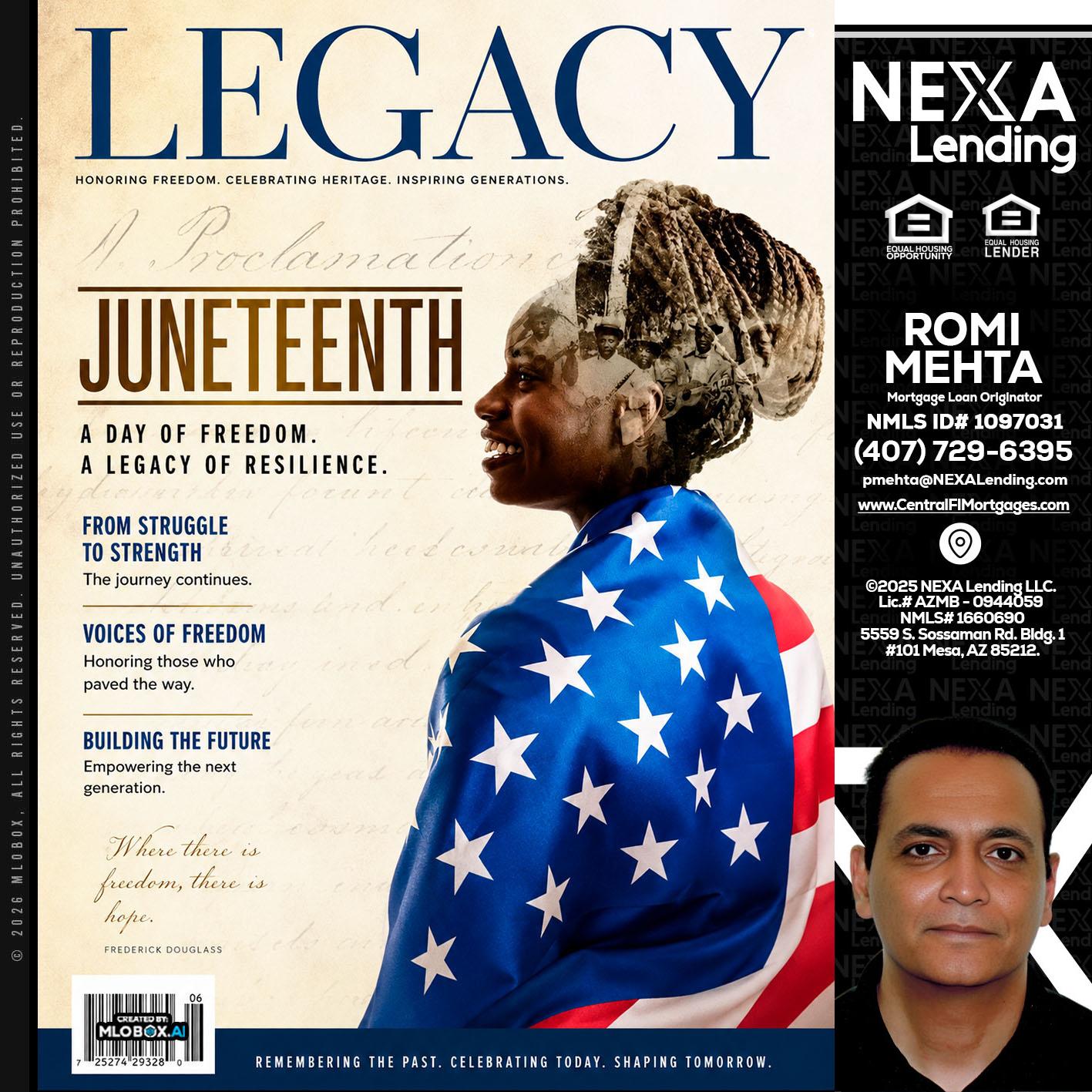 LEGACY - Romi Mehta -Mortgage Loan Originator