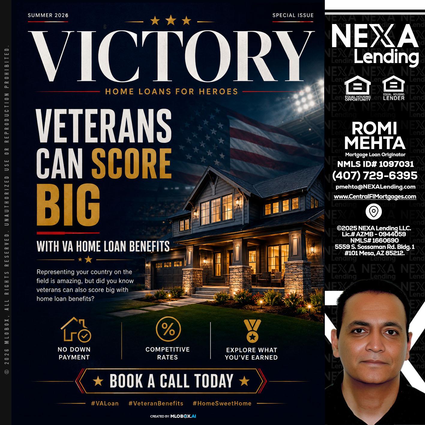 VICTORY - Romi Mehta -Mortgage Loan Originator