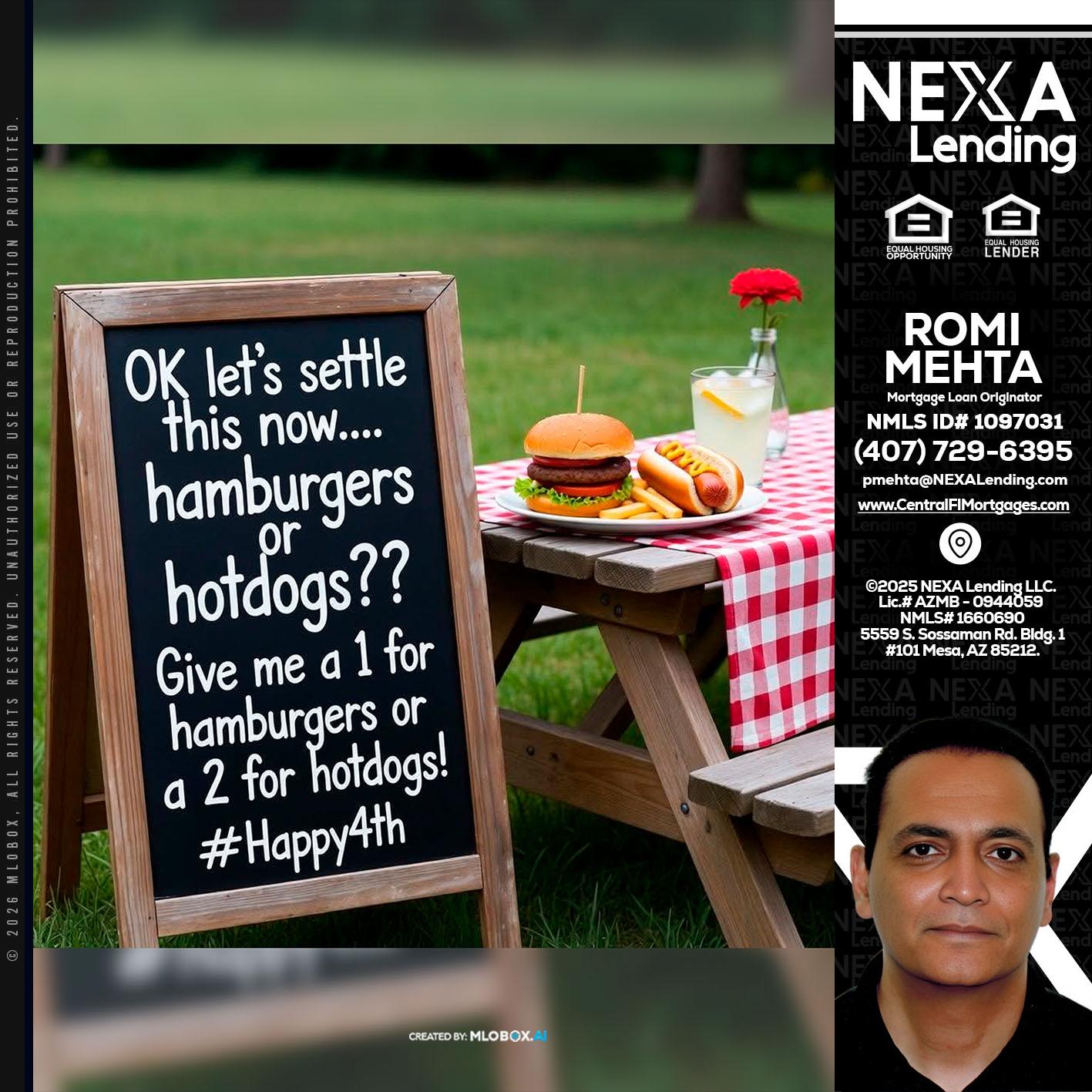 let settle this - Romi Mehta -Mortgage Loan Originator