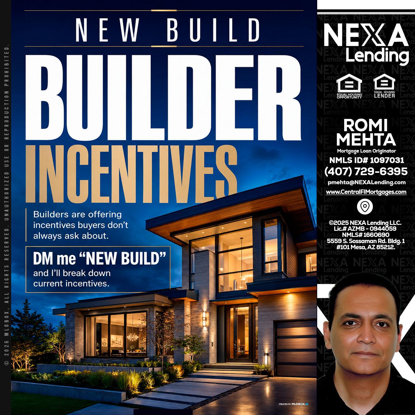 NEW BUILDER - Romi Mehta -Mortgage Loan Originator