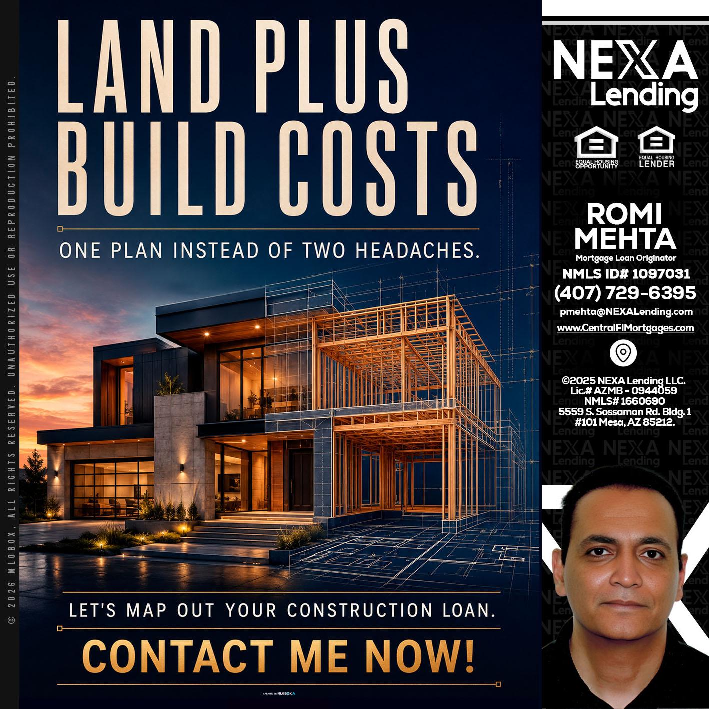 LAND PLUS - Romi Mehta -Mortgage Loan Originator