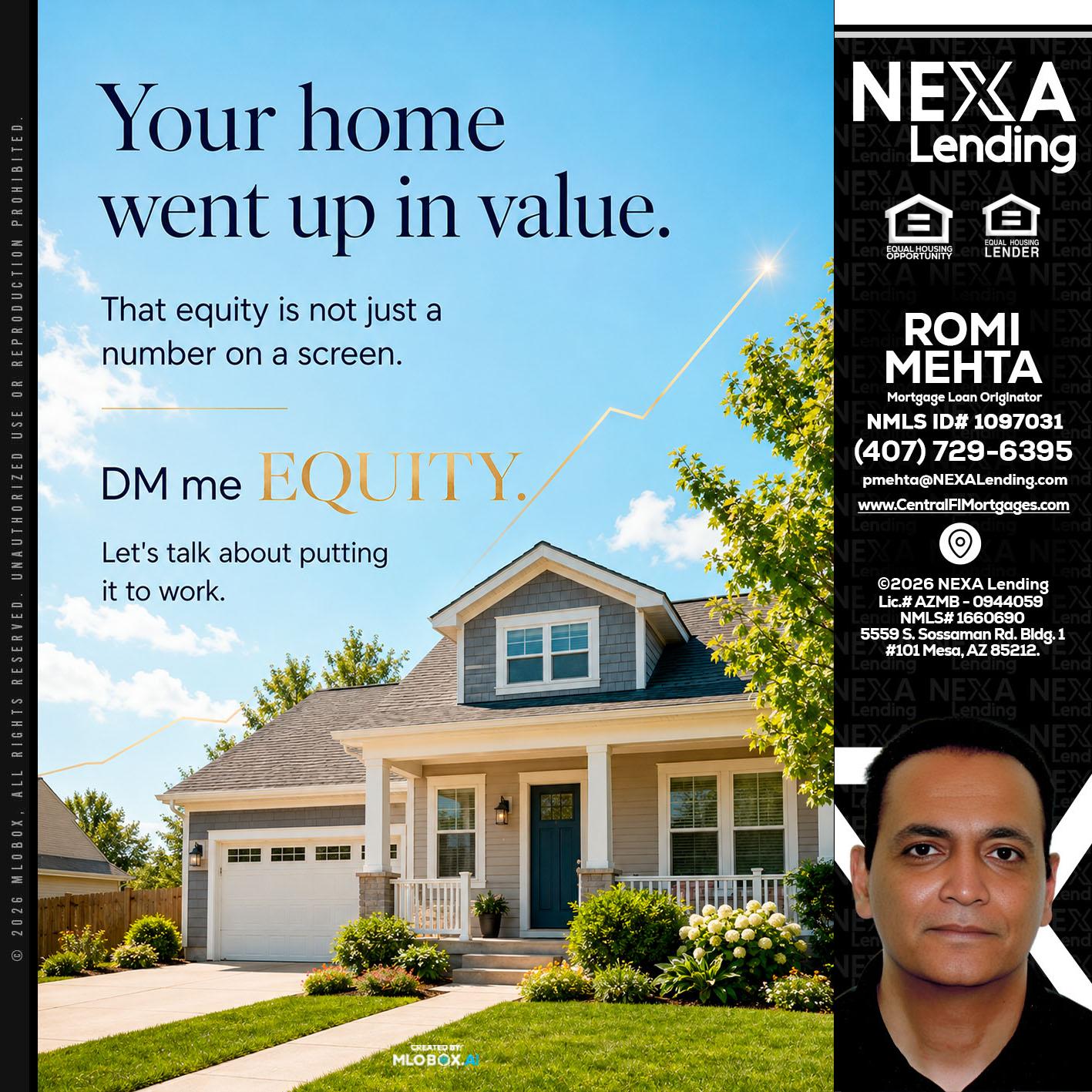 YOUR HOME - Romi Mehta -Mortgage Loan Originator