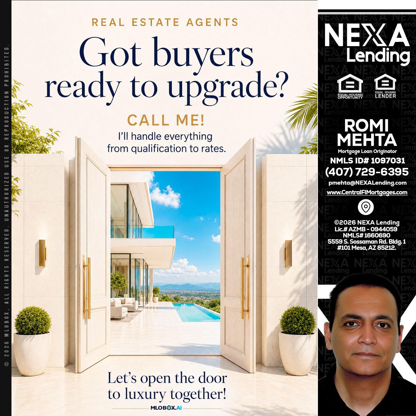 got buyers? - Romi Mehta -Mortgage Loan Originator