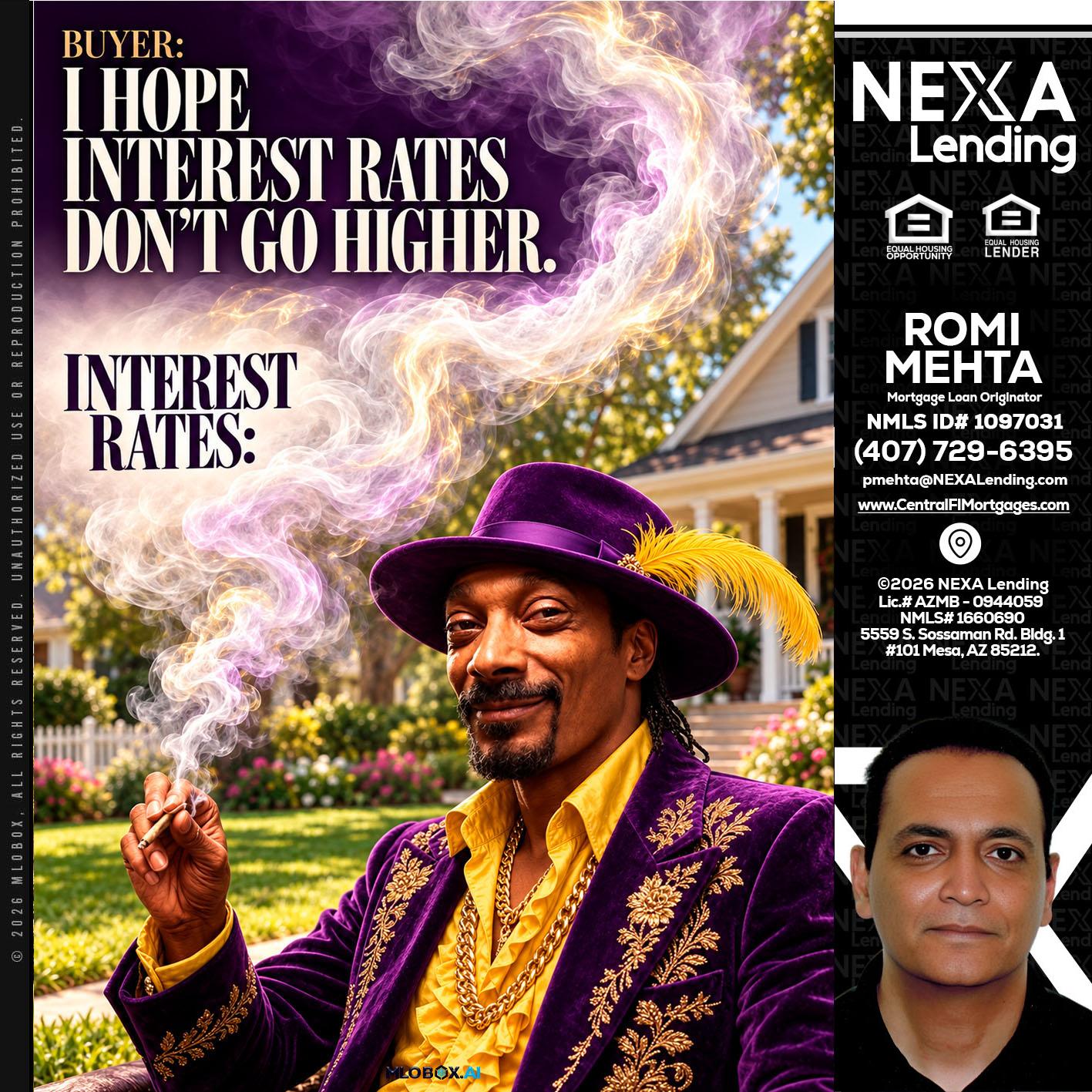 I HOPE RATES - Romi Mehta -Mortgage Loan Originator