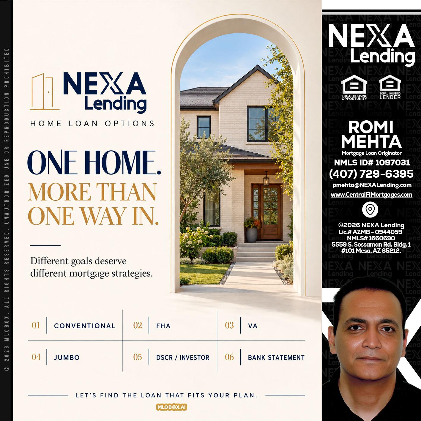 ONE HOME - Romi Mehta -Mortgage Loan Originator