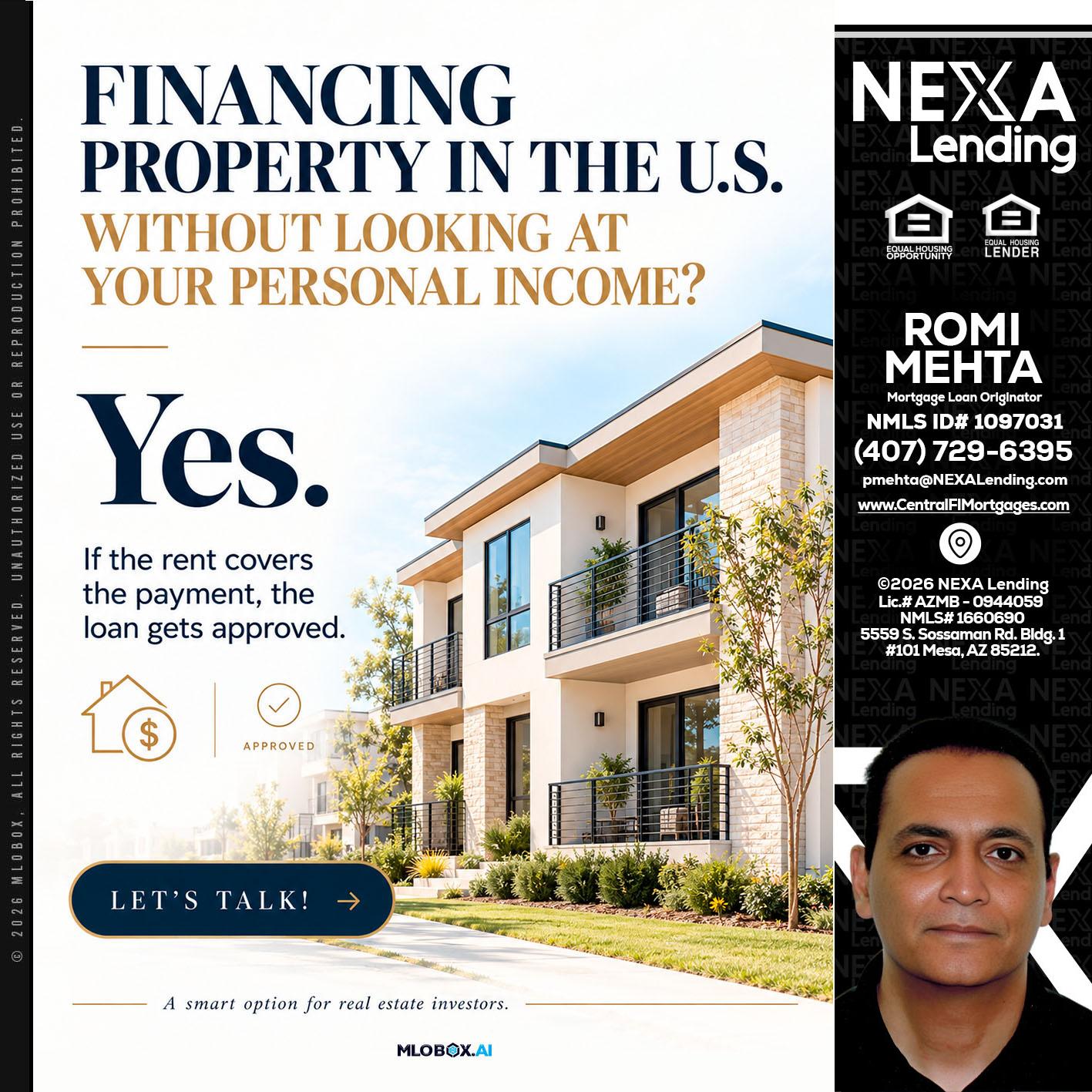 FINANCING - Romi Mehta -Mortgage Loan Originator